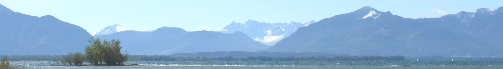 Blick von Sch&uuml;tzing nach S&uuml;den &uuml;ber den See hinweg auf den -Wilden Kaiser-